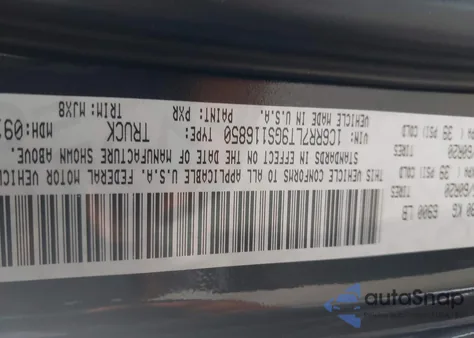 2016 Ram 1500 Big Horn z USA, uszkodzony, nr VIN 1C6RR7LT9GS116850